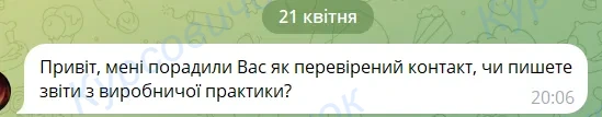 Рекомендация клиента в Telegram